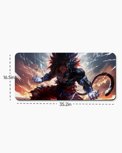 The Primal Saiyan's Charged Power Desk Mat
