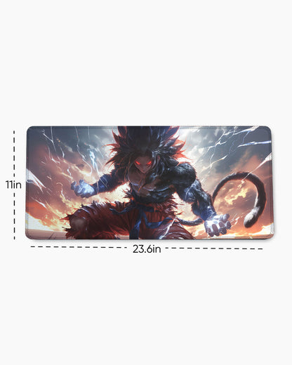 The Primal Saiyan's Charged Power Desk Mat