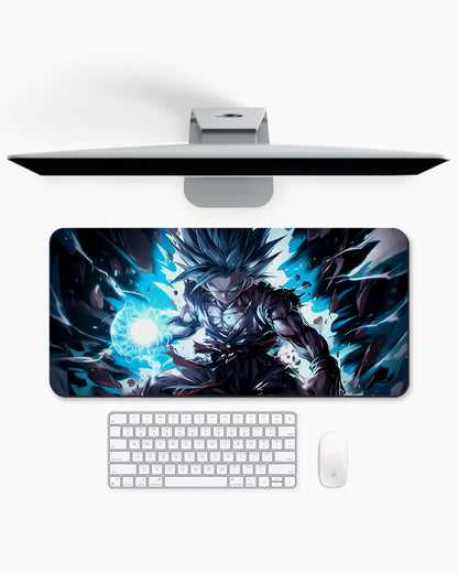 The Saiyan's Divine Kamehameha Desk Mat