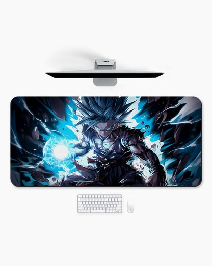 The Saiyan's Divine Kamehameha Desk Mat