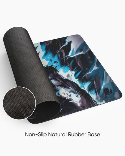 The Saiyan's Divine Kamehameha Desk Mat