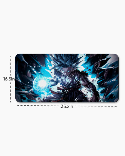 The Saiyan's Divine Kamehameha Desk Mat