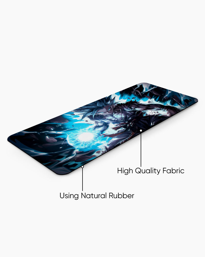 The Saiyan's Divine Kamehameha Desk Mat