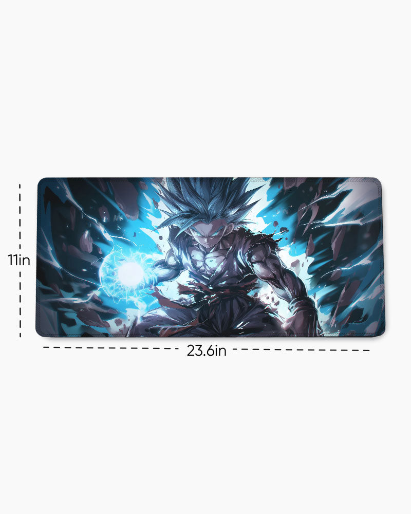 The Saiyan's Divine Kamehameha Desk Mat