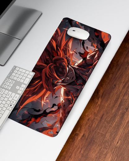 Crimson Saiyan Desk Mat