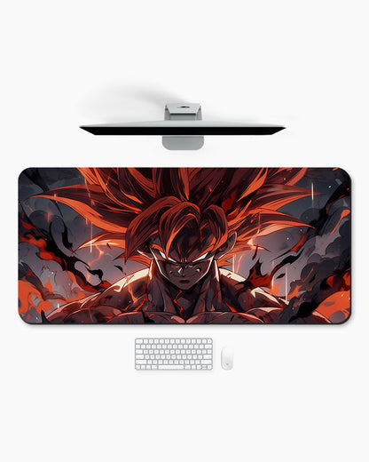 Crimson Saiyan Desk Mat