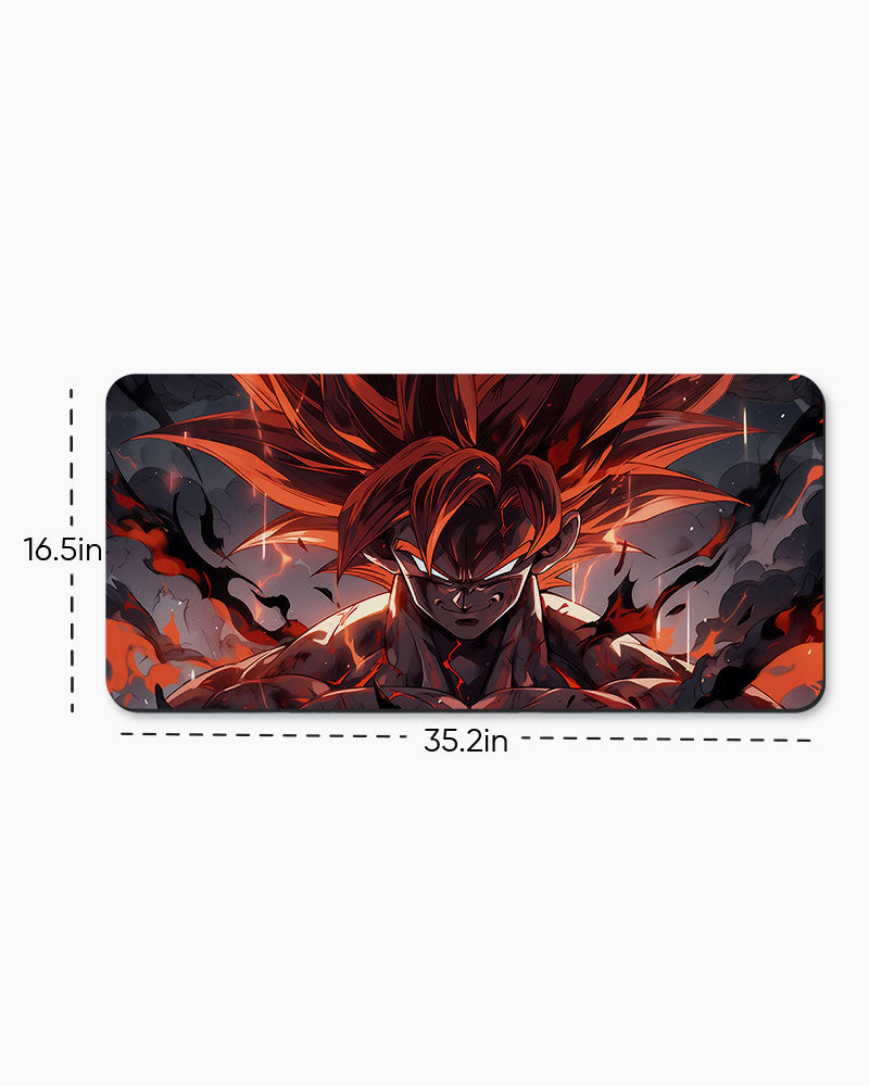 Crimson Saiyan Desk Mat