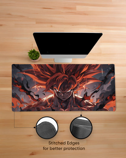 Crimson Saiyan Desk Mat