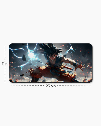 The Saiyan's Explosive Will Desk Mat