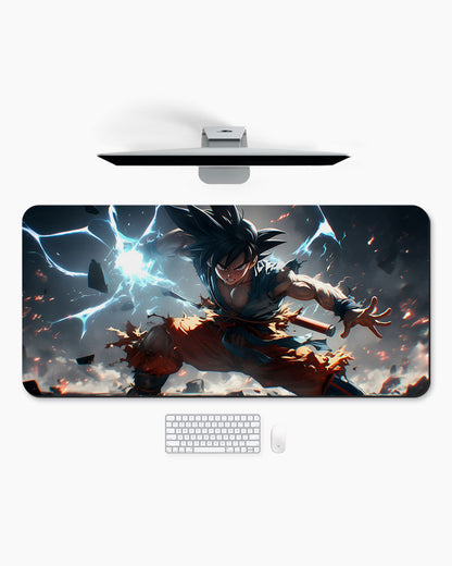 The Saiyan's Explosive Will Desk Mat