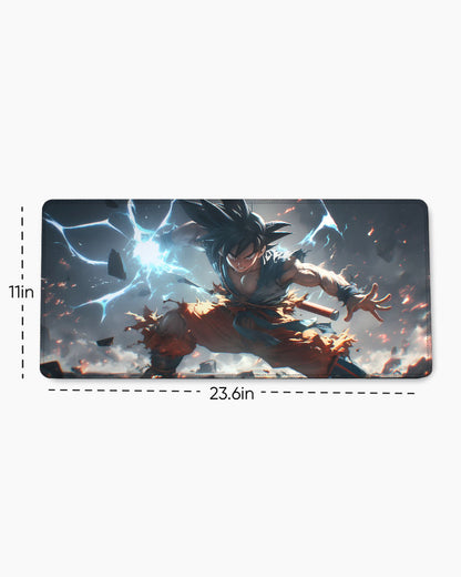 The Saiyan's Explosive Will Desk Mat