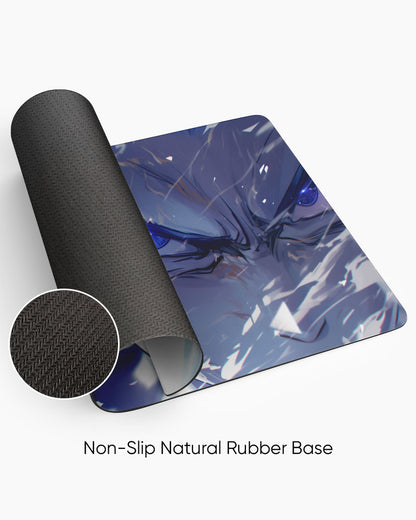 The Saiyan's Blue Aura Desk Mat