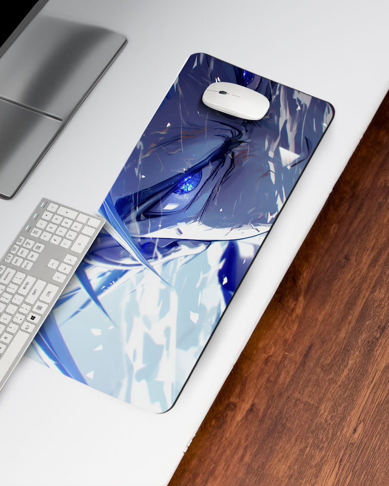 The Saiyan's Blue Aura Desk Mat