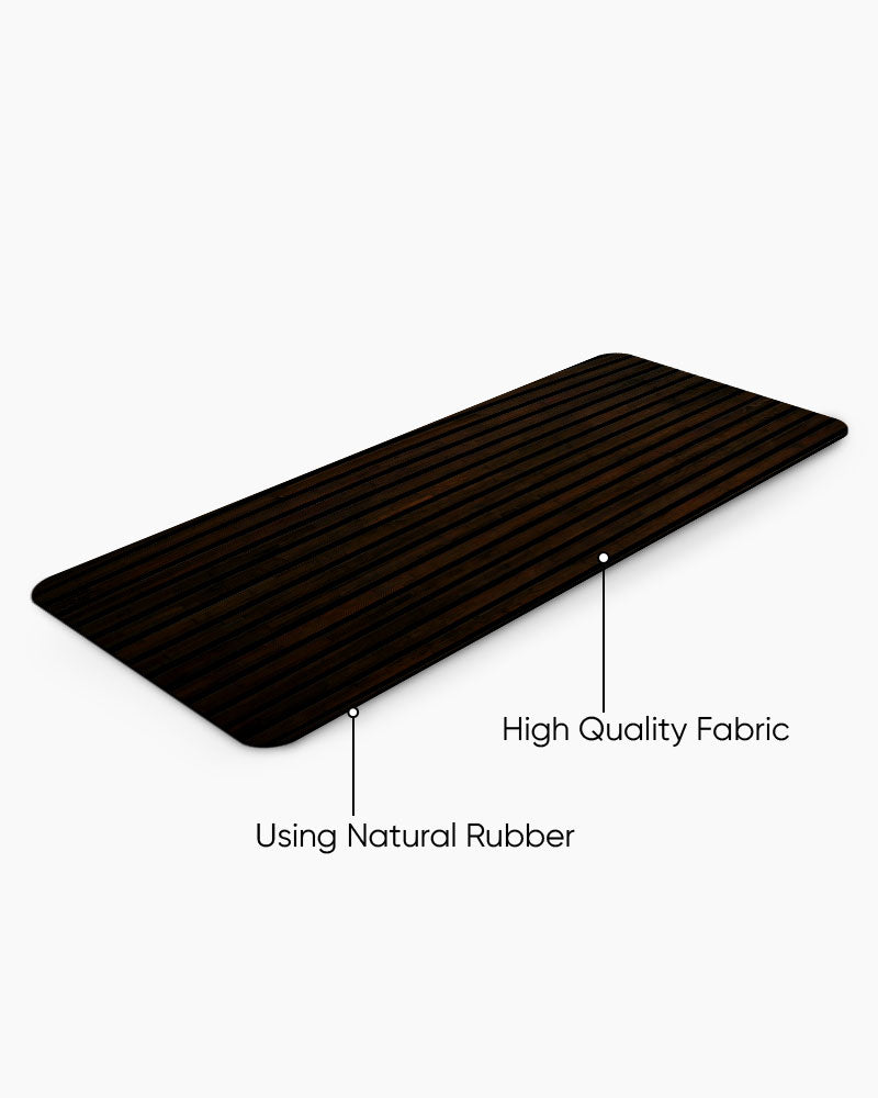 Dark Walnut Wood Desk Mat