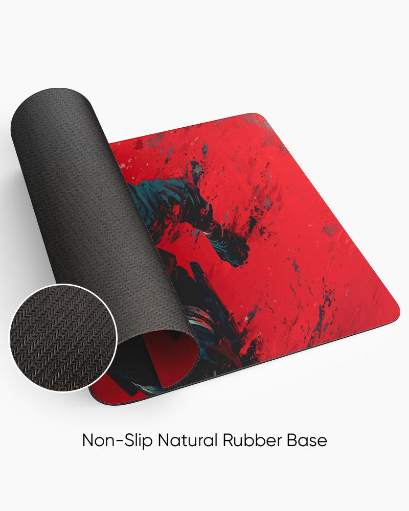 Crimson Ambush Desk Mat
