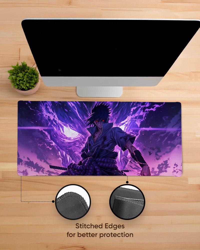 The Uchiha's Fury Desk Mat