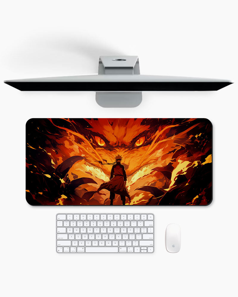 The Fox's Inferno Desk Mat