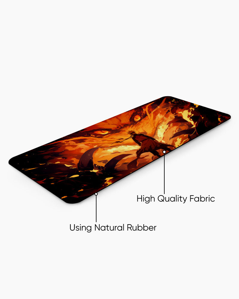 The Fox's Inferno Desk Mat