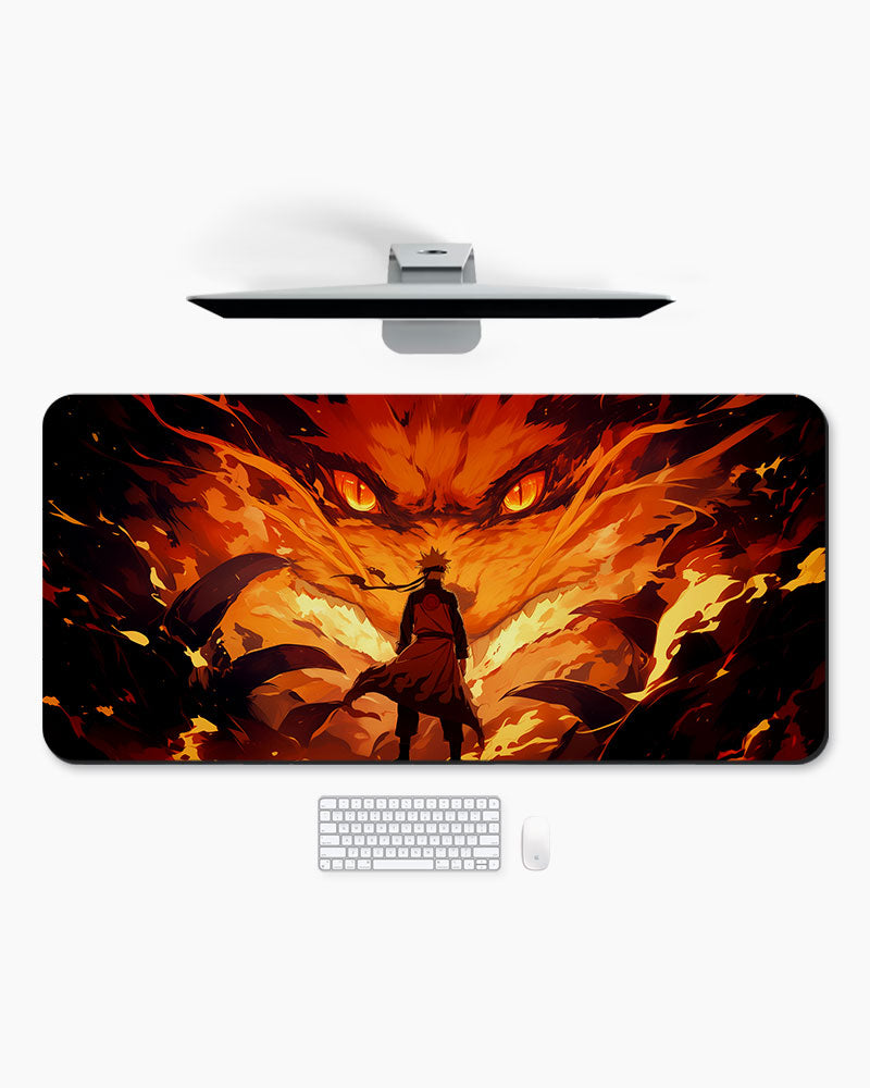 The Fox's Inferno Desk Mat