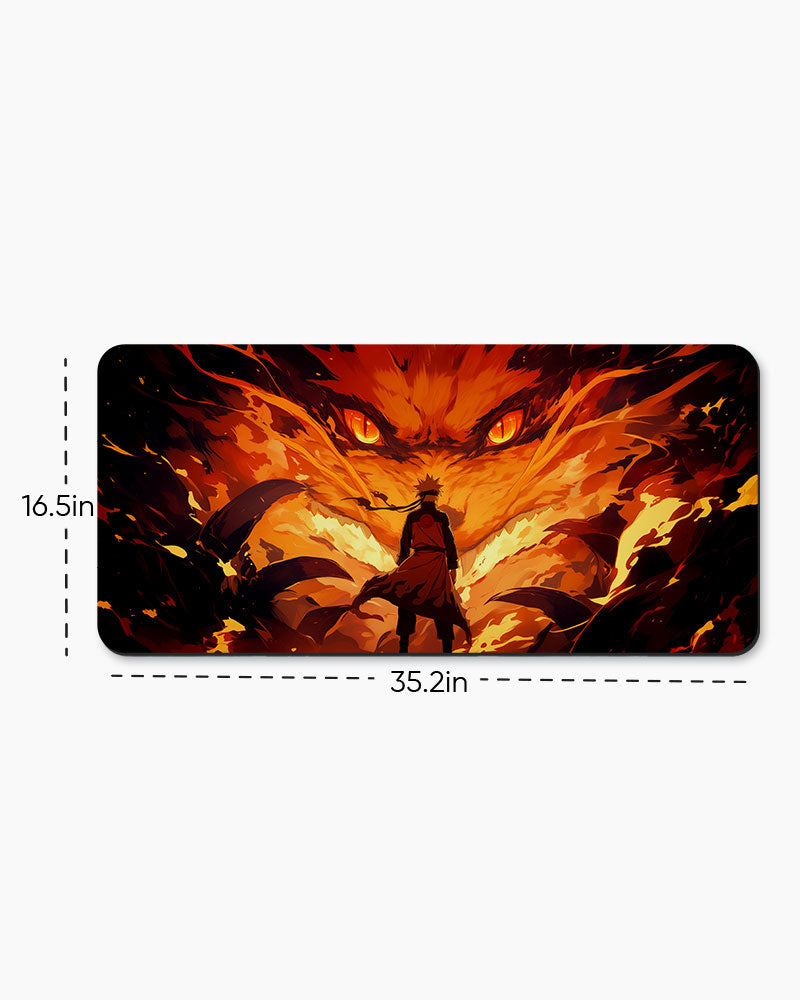 The Fox's Inferno Desk Mat
