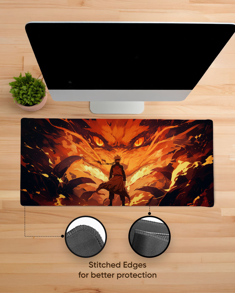The Fox's Inferno Desk Mat