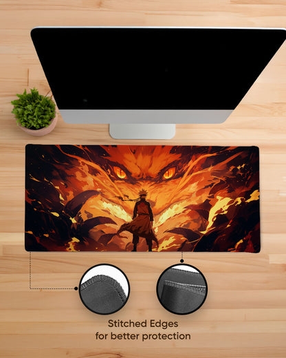 The Fox's Inferno Desk Mat