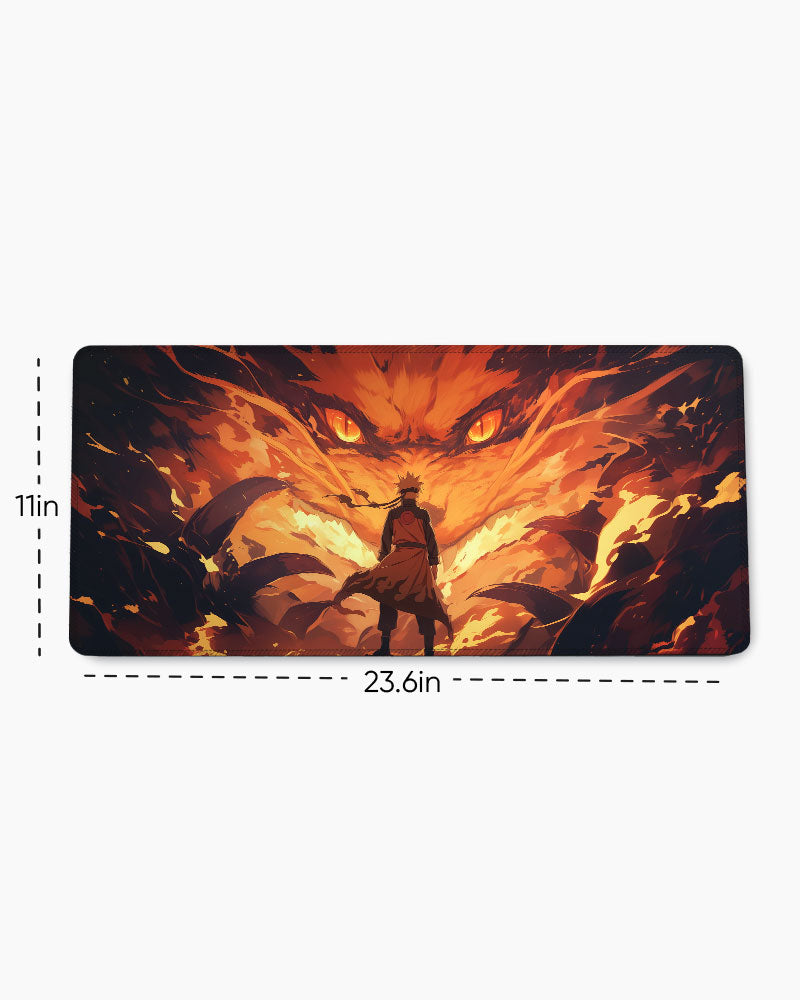 The Fox's Inferno Desk Mat