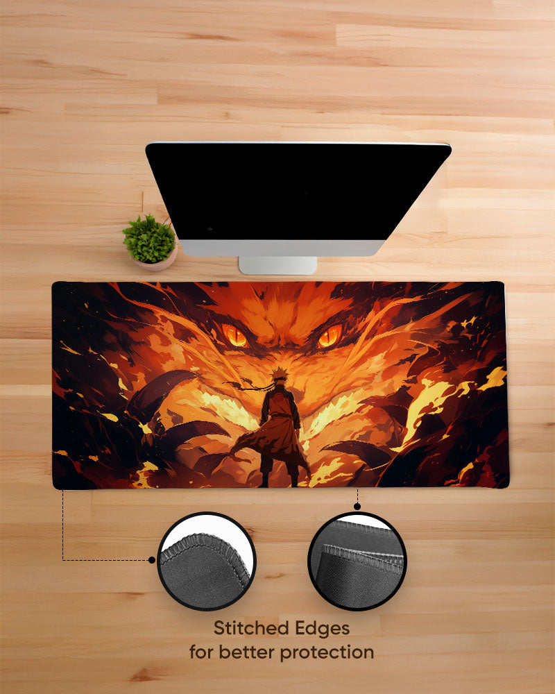 The Fox's Inferno Desk Mat