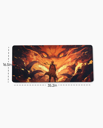 The Fox's Inferno Desk Mat