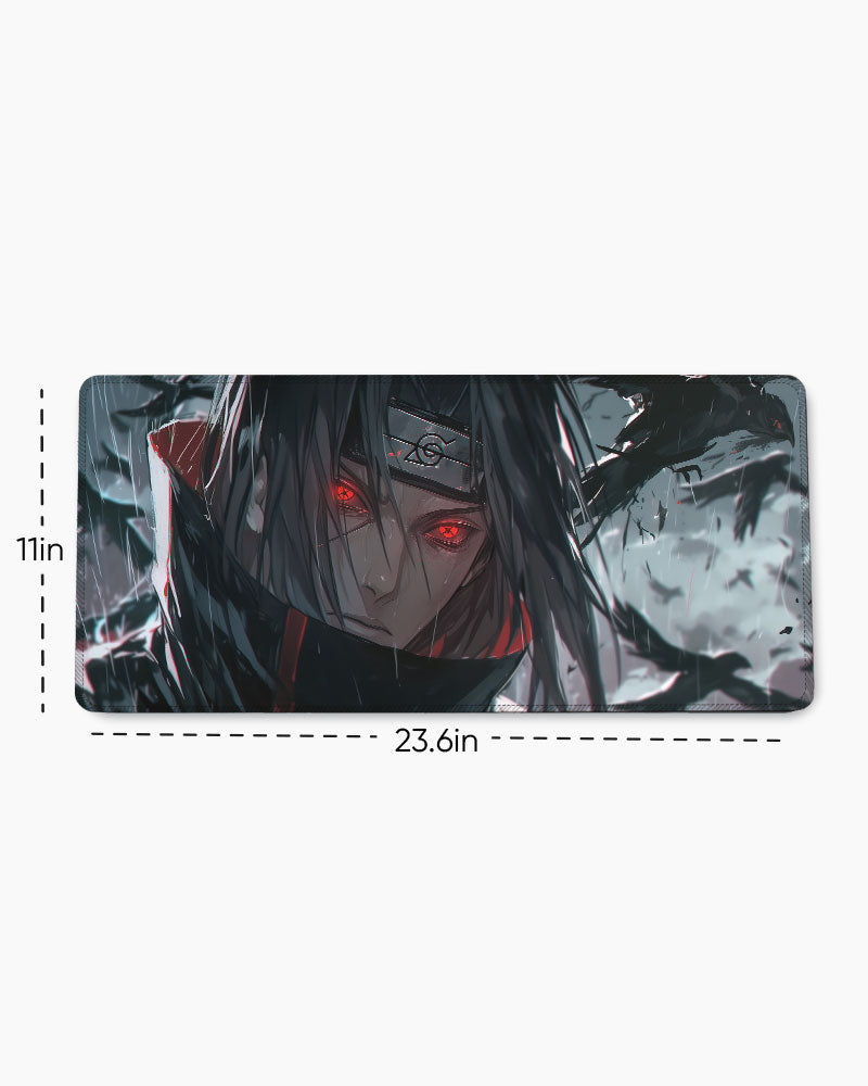 The Crow's Rain Desk Mat