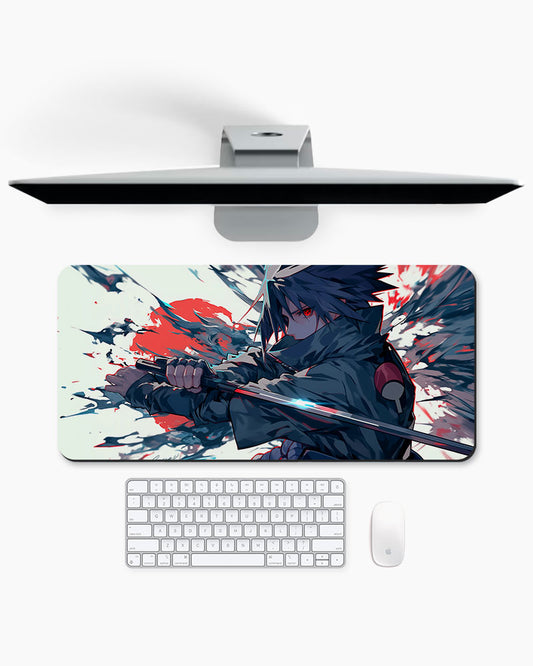 The Red Sun's Edge Desk Mat