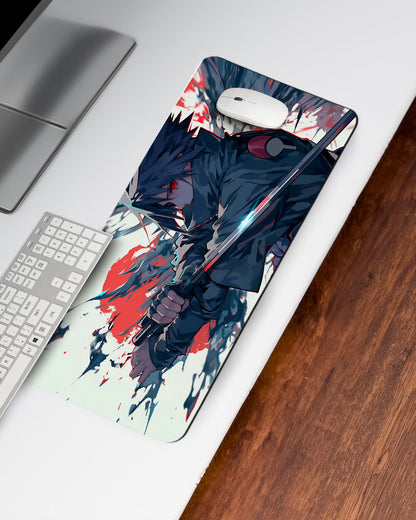 The Red Sun's Edge Desk Mat