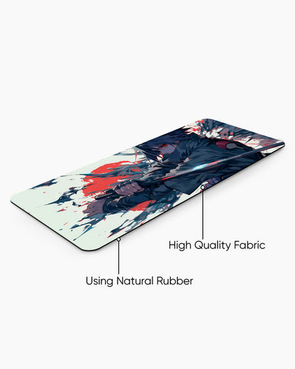 The Red Sun's Edge Desk Mat