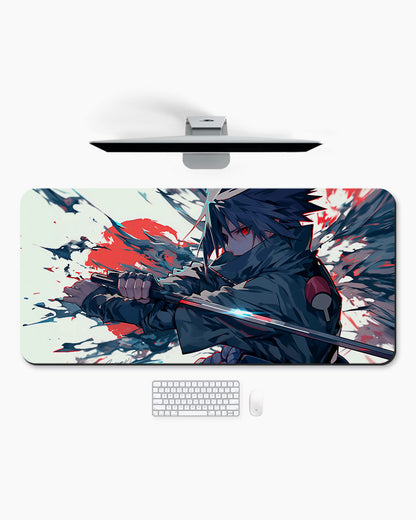 The Red Sun's Edge Desk Mat