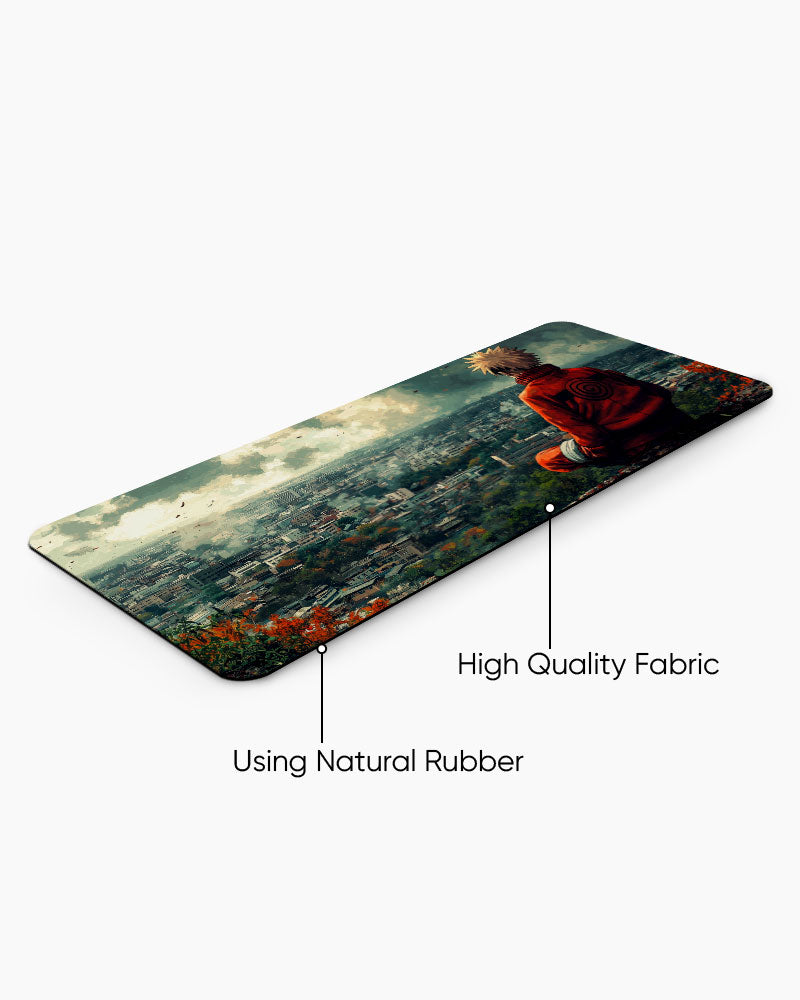 Konoha's Guardian Desk Mat