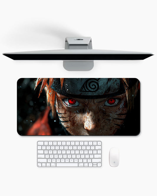 The Nine-Tails' Gaze  Desk Mat