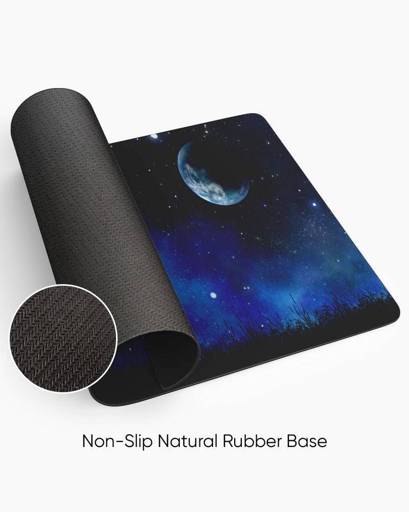 Night Landscape With Tree Desk Mat