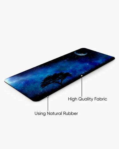 Night Landscape With Tree Desk Mat