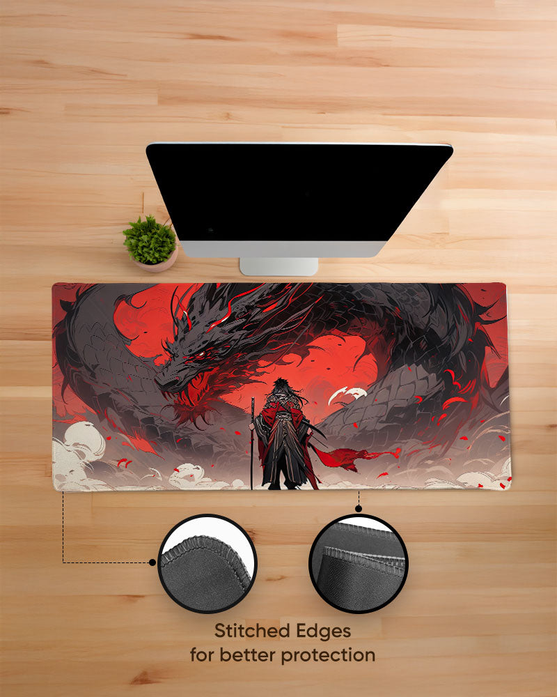 Anime Style Mythical Dragon Creature Desk Mat