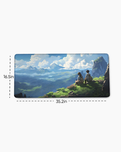 Anime character traveling Desk Mat