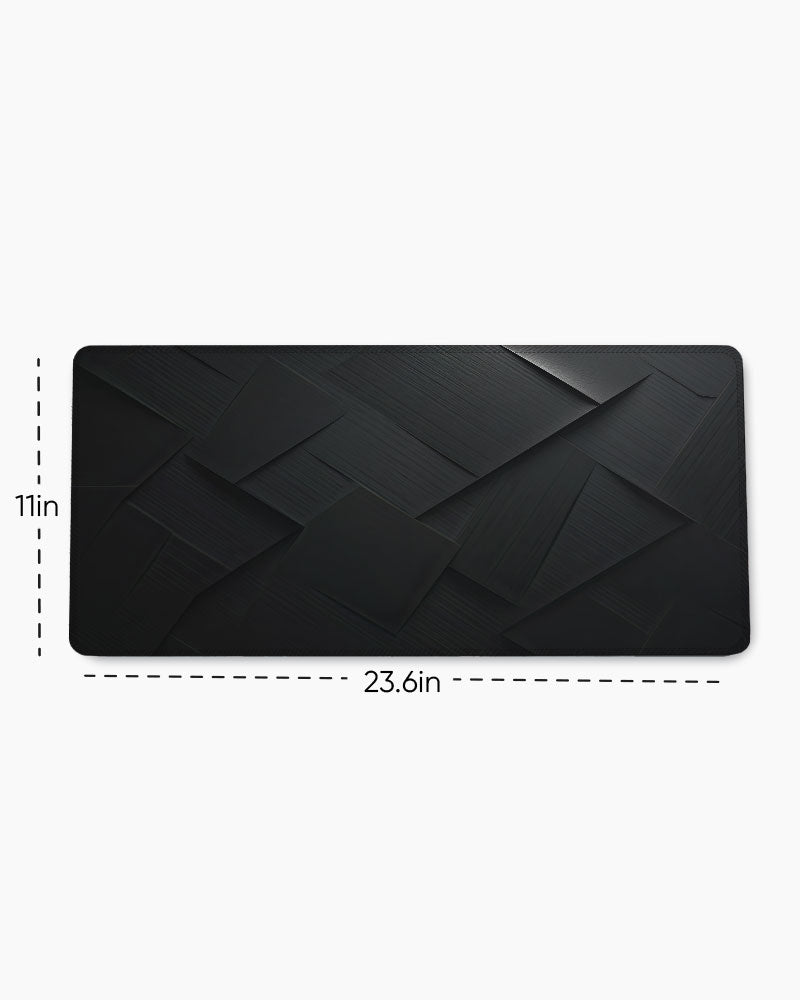 Black Carbon Texture Desk Mat