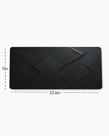 Black Carbon Texture Desk Mat