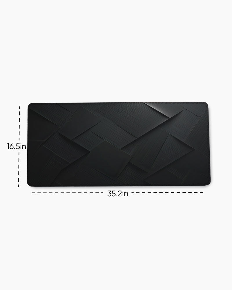Black Carbon Texture Desk Mat