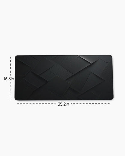 Black Carbon Texture Desk Mat