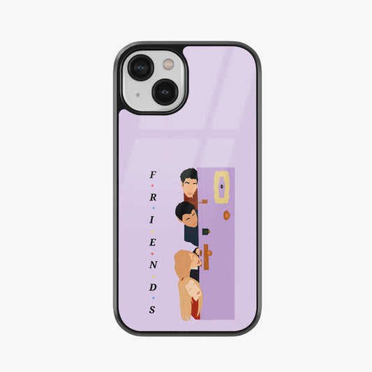 F.R.I.E.N.D.S. Stiker Boob Glass Case