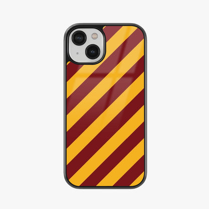 Gryffindor House Pride Stripes Glass Case