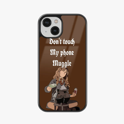 Hermione Don’t Touch My Phone, Muggle Glass Case