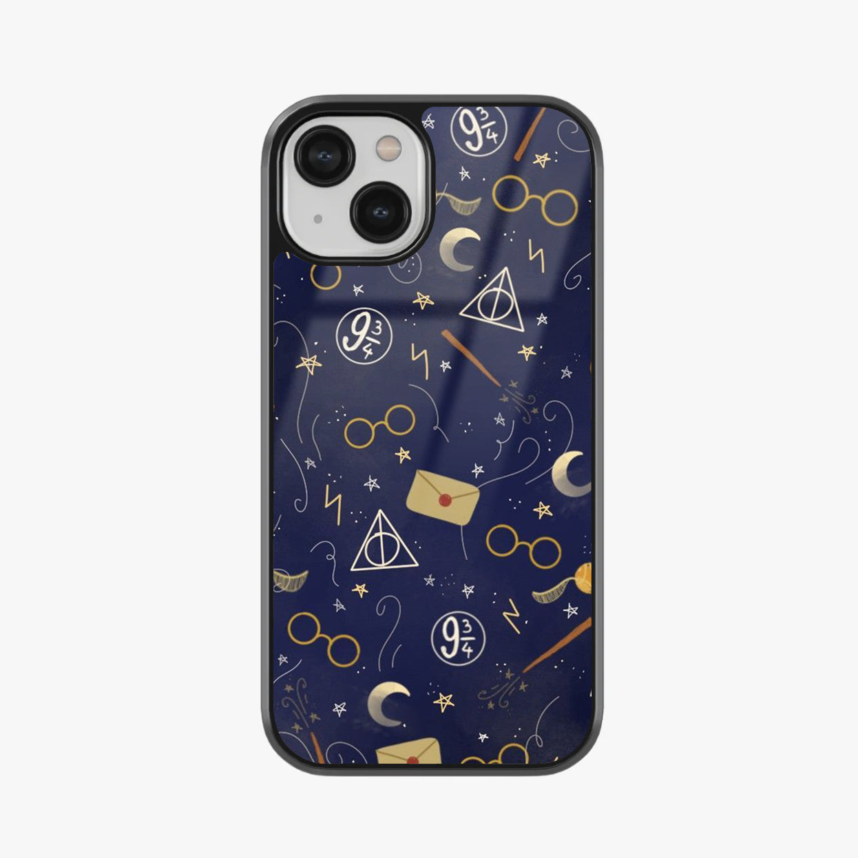 Hogwarts Magic Symbols Glass Case