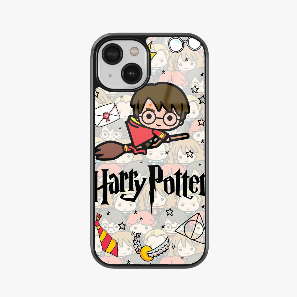 Chibi Harry Potter Magic Icons Glass Case