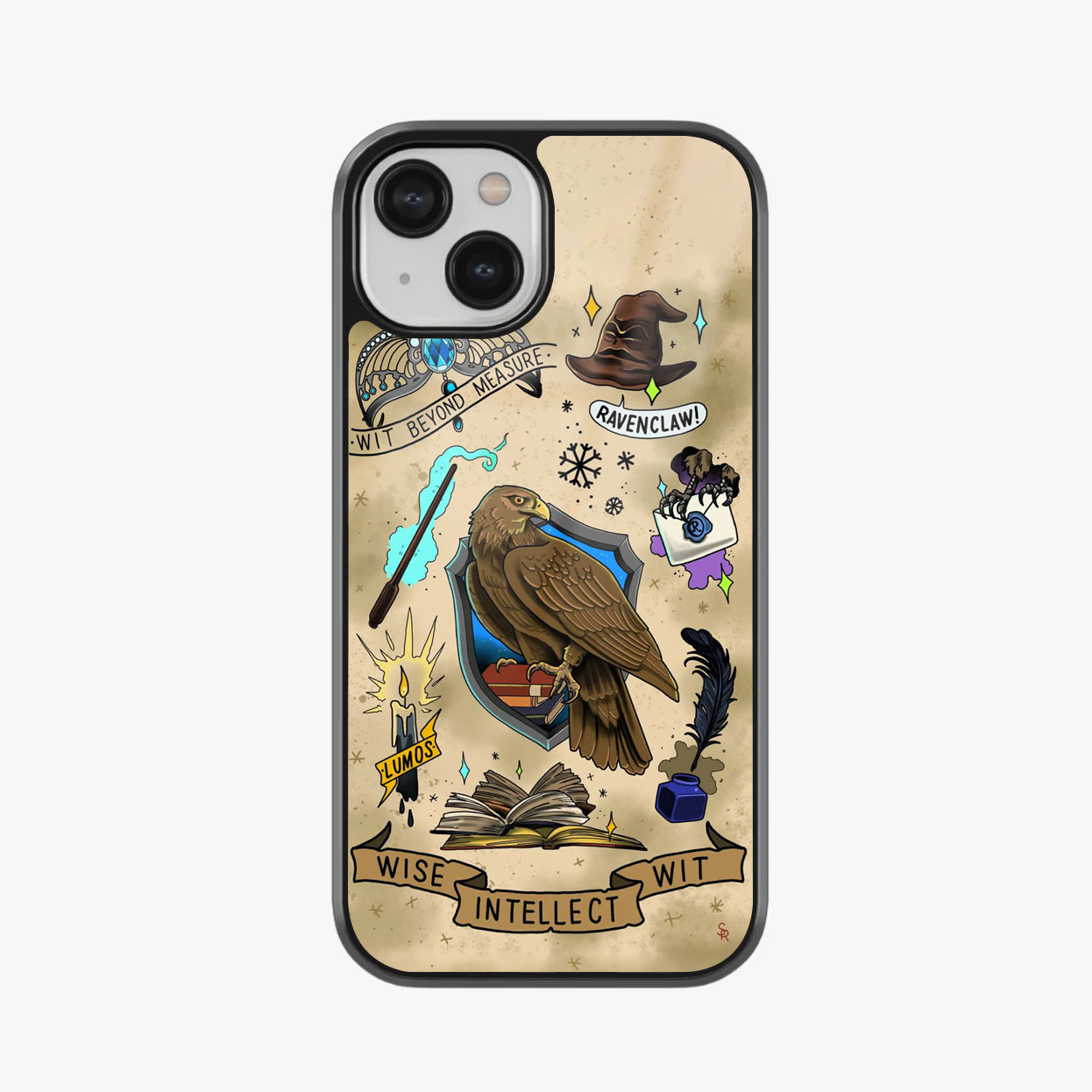 Ravenclaw Wisdom Emblem Glass Case